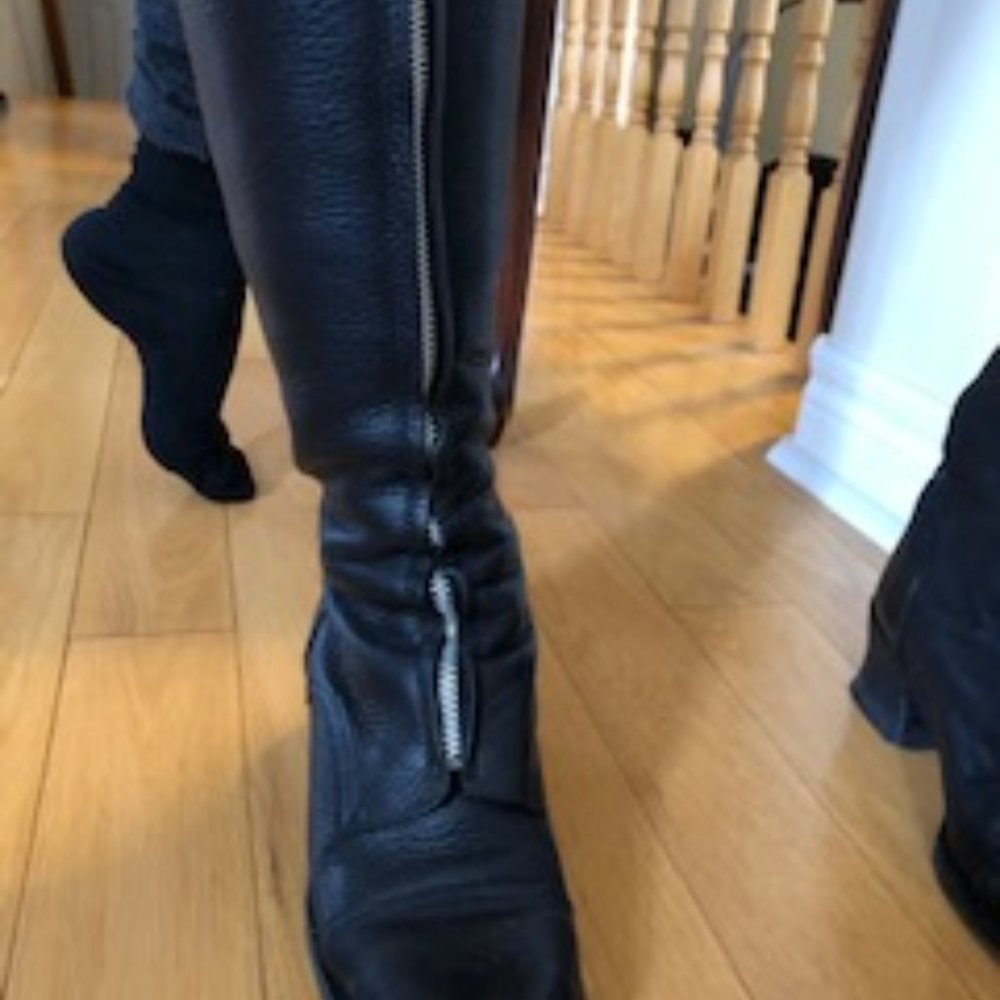Leather Riding Boots Zip up - Picture 2 of 5